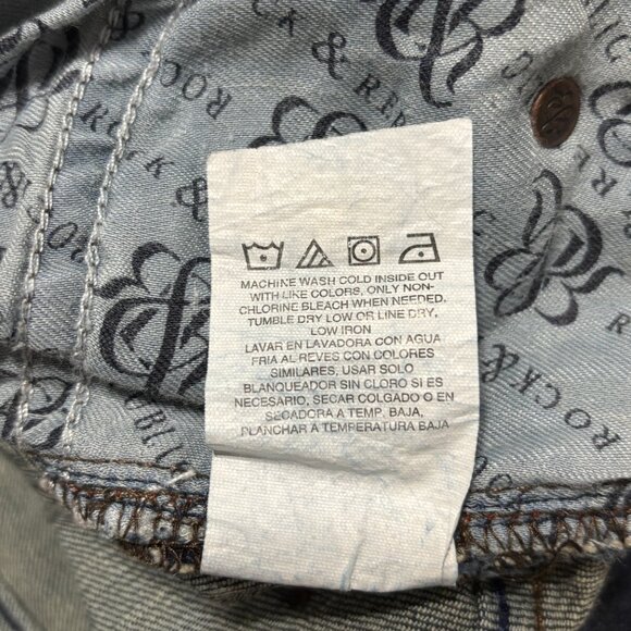 Rock‎ & Republic Kasandra Jeans Women’s 2L Dark Wash Bootcut Stretch Denim Long - Picture 12 of 16